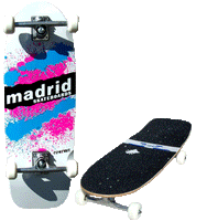 Madrid Explosion Model Complete Skateboard In White