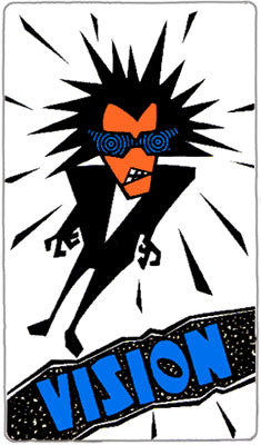 80s Retro Vision Psycho Stick Skateboard Decal – Laminated Reprint