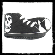 Draven Misfits Face Off High Top Baby Shoes In Black/White