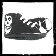 Draven Misfits Face Off High Top Baby Shoes In Black White