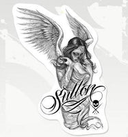 Sullen Fallen Angel Sticker (10" x 14")