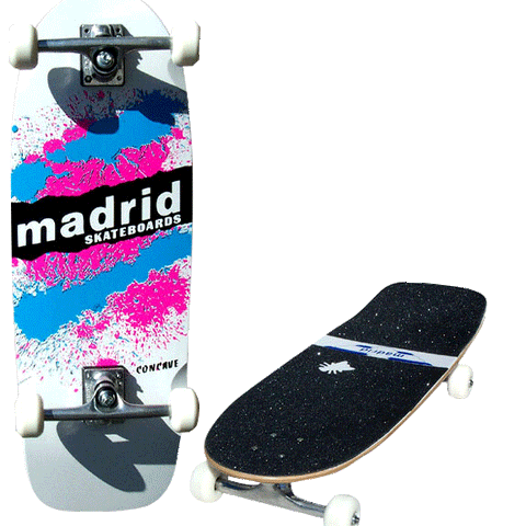 Madrid Explosion Model Complete Skateboard In White
