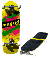 Madrid Explosion Model Complete Skateboard In Yellow