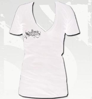 SG Embrace Women's V-Neck Tee In White