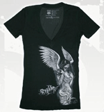 SG Fallen Angel Girl’s V-Neck Tee In Black