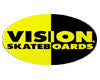 Vision Yellow/Black Oval Skateboard Sticker  (Vintage)