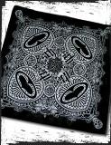 Srh Skull Corners Bandana In Black