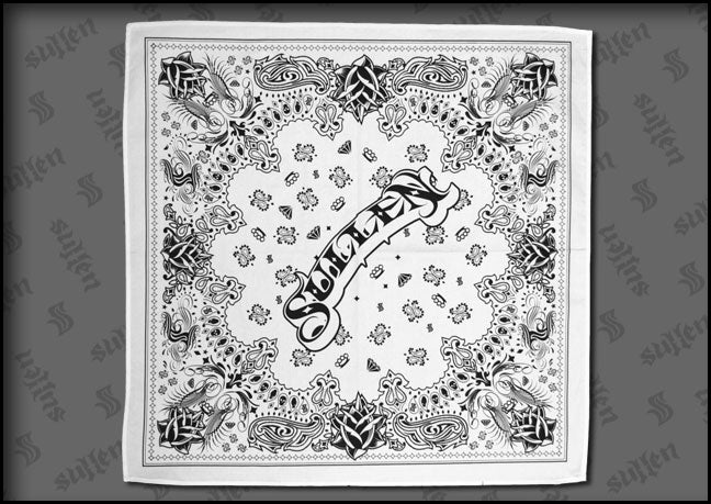 Sullen Crenshaw Bandana In White