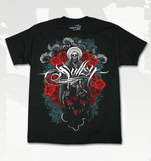 Sullen Mother Roses Men's T-Shirt In Black Small