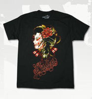 Sullen Skull Geisha Men's T-Shirt In Black