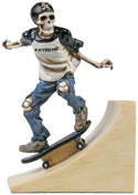 Ramp Riding Skateboarder Figurine