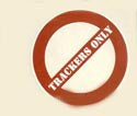 Trackers Only Skateboard Sticker  (Vintage)