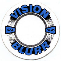 Vision Blur Skateboard Sticker In Blue  (Vintage)