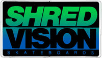 Vision Shred Skateboard Sticker  (Vintage)
