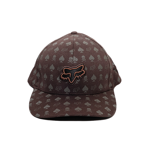 Fox Ace of Spades Brown Flex-fit Hat